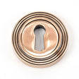 From The Anvil Door Furniture Polished Bronze / Mortice Key Profile Escutcheons From The Anvil - Polished Bronze Round Escutcheon (Beehive)