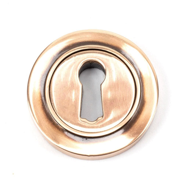 From The Anvil Door Furniture Polished Bronze / Mortice Key Profile Escutcheons From The Anvil - Polished Bronze Round Escutcheon (Plain)