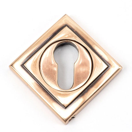 From The Anvil Door Furniture Polished Bronze / Euro Profile Escutcheons From The Anvil - Polished Bronze Round Euro Escutcheon (Square)