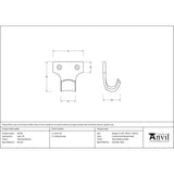 From The Anvil Window Furniture Polished Bronze / Sash Window Lifts From The Anvil - Polished Bronze Sash Lift