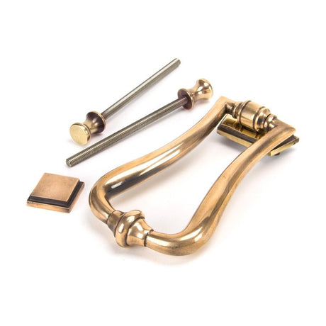 From The Anvil Door Furniture Polished Bronze / Art Deco Door Knocker From The Anvil - Polished Bronze Slimline Art Deco Door Knocker