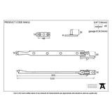 From The Anvil Window Furniture Polished Chrome / 12"/300mm From The Anvil - Polished Chrome 12" Avon Stay