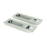 From The Anvil Door Furniture Polished Chrome / Rectangular Flush Pull (Privacy) / Rectangular From The Anvil - Polished Chrome 175mm Plain Rectangular Pull - Privacy Set