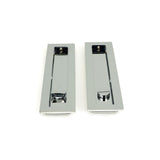 From The Anvil Door Furniture Polished Chrome / Rectangular Flush Pull (Privacy) / Rectangular From The Anvil - Polished Chrome 250mm Plain Rectangular Pull - Privacy Set