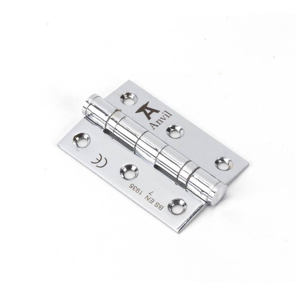 From The Anvil Hinges Polished Chrome / Ball Bearing Hinges / 3" (76mm) From The Anvil - Polished Chrome 3" Ball Bearing Butt Hinge (pair) ss