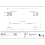 From The Anvil Door Furniture Polished Chrome / Pull Handles (Face Fix) From The Anvil - Polished Chrome 300mm Art Deco Pull Handle