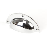 From The Anvil Cabinet Hardware Polished Chrome / Cabinet Cup Pulls From The Anvil - Polished Chrome 4" Plain Drawer Pull