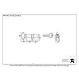 From The Anvil Locks & Latches Polished Chrome / Euro Cylinder & Turn / 40 x 40mm From The Anvil - Polished Chrome 40/40 Euro Cylinder/Thumbturn