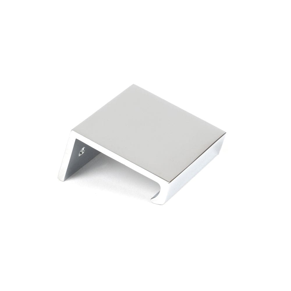From The Anvil Cabinet Hardware Polished Chrome / Edge Pull / 50mm From The Anvil - Polished Chrome 50mm Plain Edge Pull