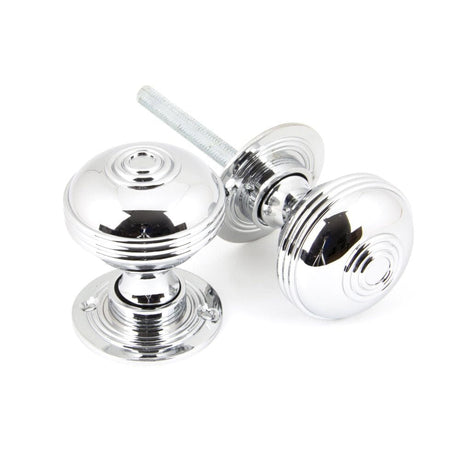 From The Anvil Door Furniture Polished Chrome / Mortice/Rim Knobs From The Anvil - Polished Chrome 50mm Prestbury Mortice/Rim Knob Set