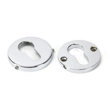 From The Anvil Door Furniture Polished Chrome / Euro Profile Escutcheons From The Anvil - Polished Chrome 52mm Regency Concealed Escutcheon