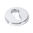 From The Anvil Door Furniture Polished Chrome / Euro Profile Escutcheons From The Anvil - Polished Chrome 52mm Regency Concealed Escutcheon
