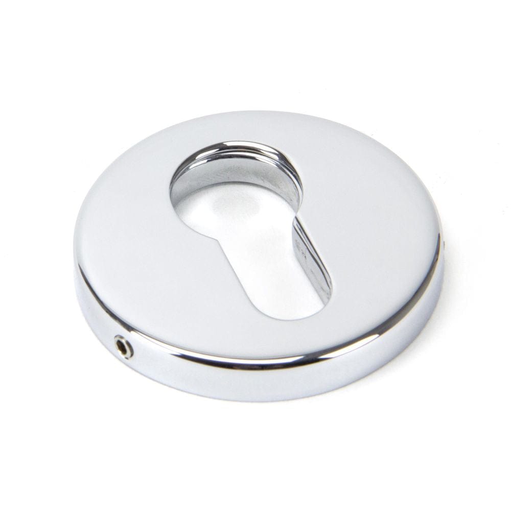 From The Anvil Door Furniture Polished Chrome / Euro Profile Escutcheons From The Anvil - Polished Chrome 52mm Regency Concealed Escutcheon