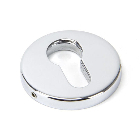From The Anvil Door Furniture Polished Chrome / Euro Profile Escutcheons From The Anvil - Polished Chrome 52mm Regency Concealed Escutcheon