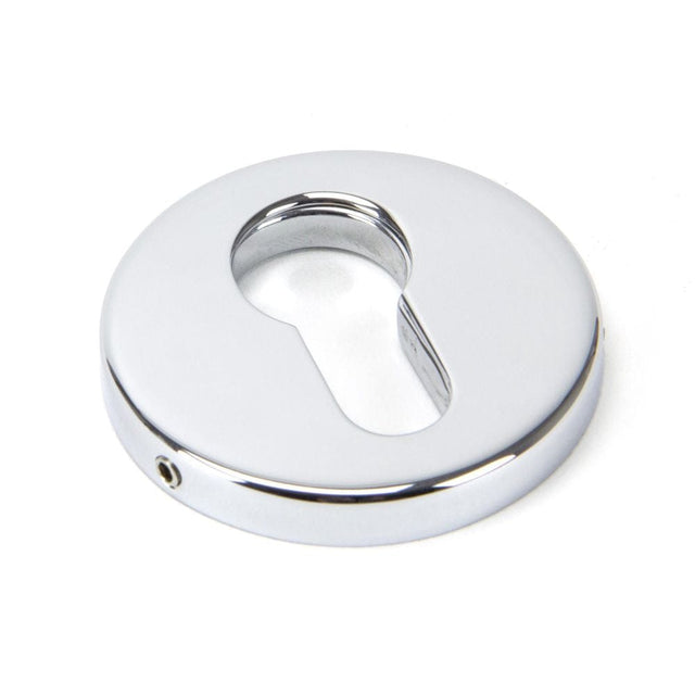 From The Anvil Door Furniture Polished Chrome / Euro Profile Escutcheons From The Anvil - Polished Chrome 52mm Regency Concealed Escutcheon