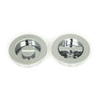 From The Anvil Door Furniture Polished Chrome / Round Flush Pull (Privacy) / Round From The Anvil - Polished Chrome 60mm Plain Round Pull - Privacy Set