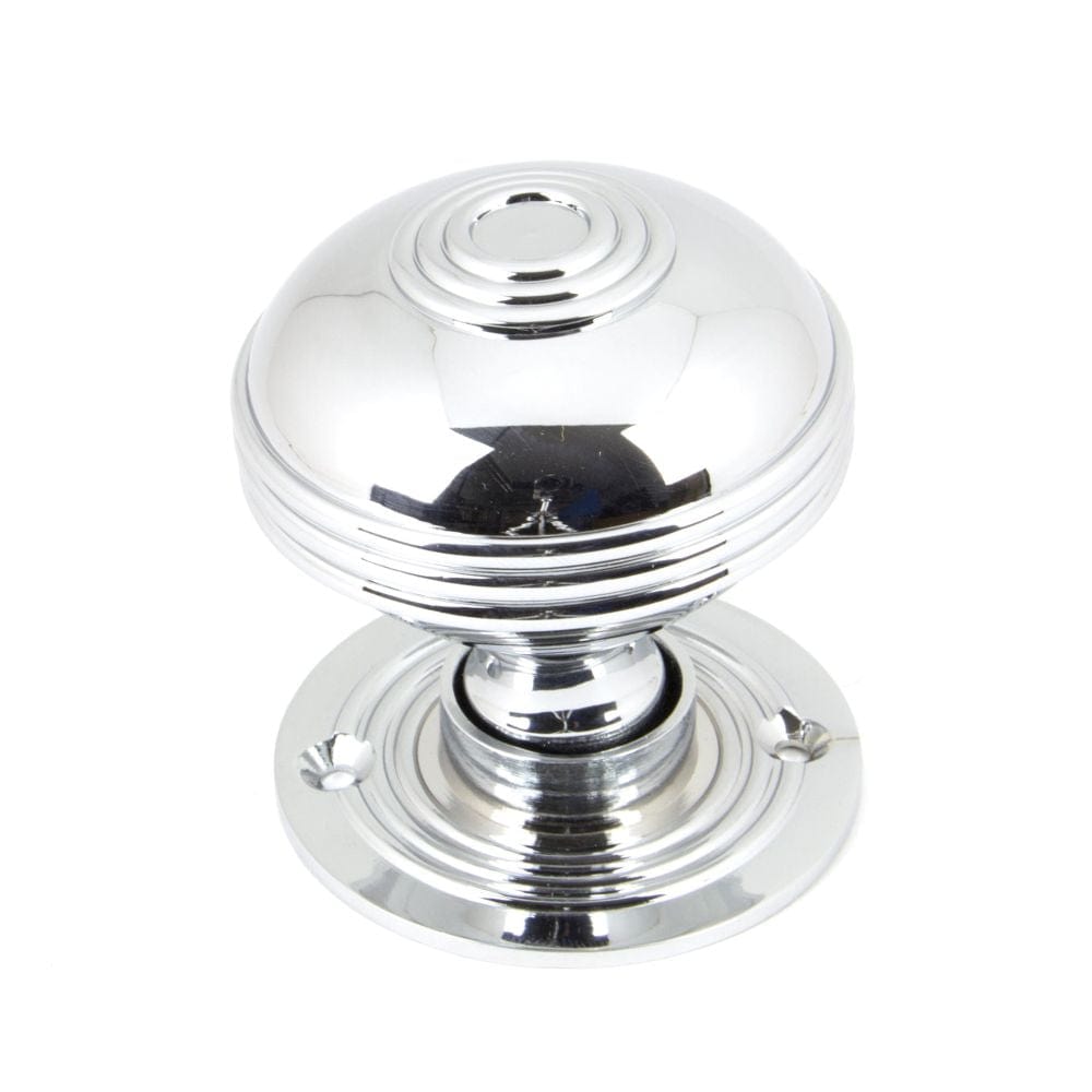 From The Anvil Door Furniture Polished Chrome / Mortice/Rim Knobs From The Anvil - Polished Chrome 63mm Prestbury Mortice/Rim Knob Set