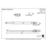 From The Anvil Window Furniture Polished Chrome / 8"/200mm From The Anvil - Polished Chrome 8" Avon Stay