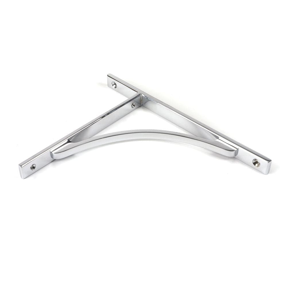 From The Anvil Accessories Polished Chrome / Shelf Brackets / 260 x 200mm From The Anvil - Polished Chrome Apperley Shelf Bracket (260mm x 200mm)