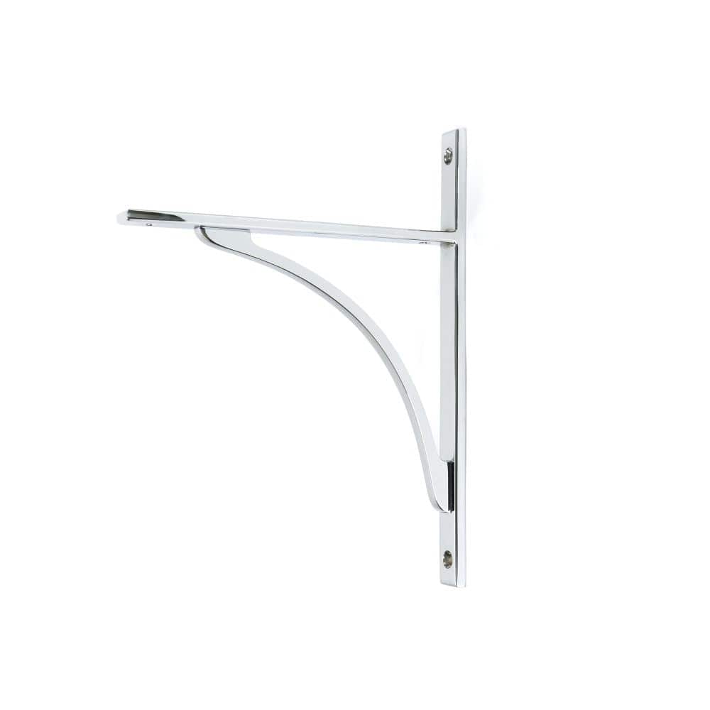 From The Anvil Accessories Polished Chrome / Shelf Brackets / 260 x 200mm From The Anvil - Polished Chrome Apperley Shelf Bracket (260mm x 200mm)