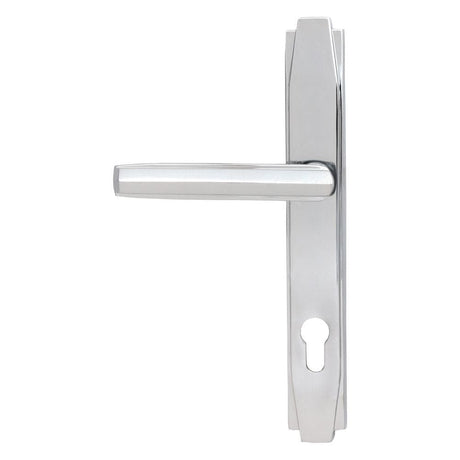 From The Anvil Door Furniture Polished Chrome / Multi Point Lock Set / 92mm c/c From The Anvil - Polished Chrome Art Deco Slimline Lever Espag. Lock Set
