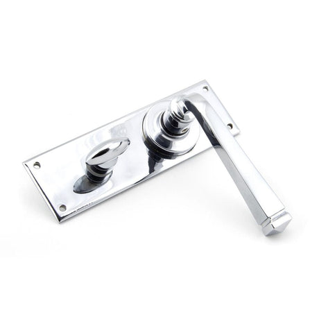 From The Anvil Door Furniture Polished Chrome / Bathroom Lock Handles From The Anvil - Polished Chrome Avon Lever Bathroom Set