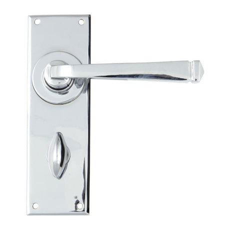 From The Anvil Door Furniture Polished Chrome / Bathroom Lock Handles From The Anvil - Polished Chrome Avon Lever Bathroom Set