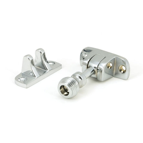 From The Anvil Window Furniture Polished Chrome / Sash Window Brighton Fasteners / Yes From The Anvil - Polished Chrome Beehive Brighton Fastener (Radiused)