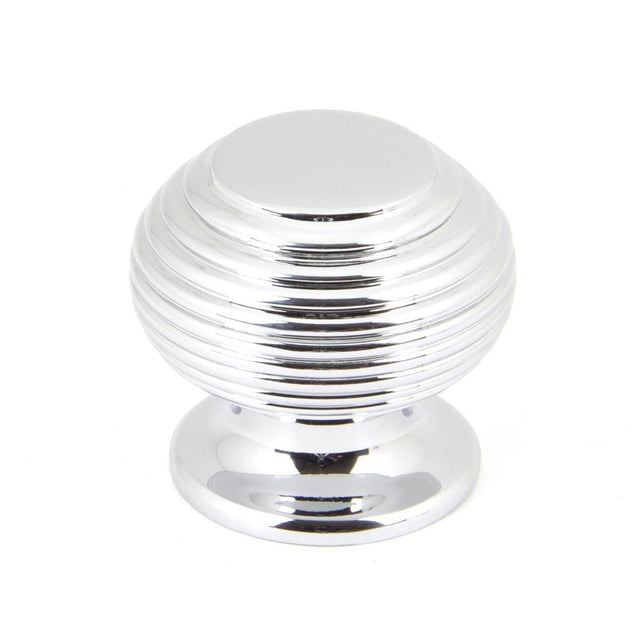 From The Anvil Cabinet Hardware Polished Chrome / Cabinet Knobs / 30mm Dia. From The Anvil - Polished Chrome Beehive Cabinet Knob 30mm