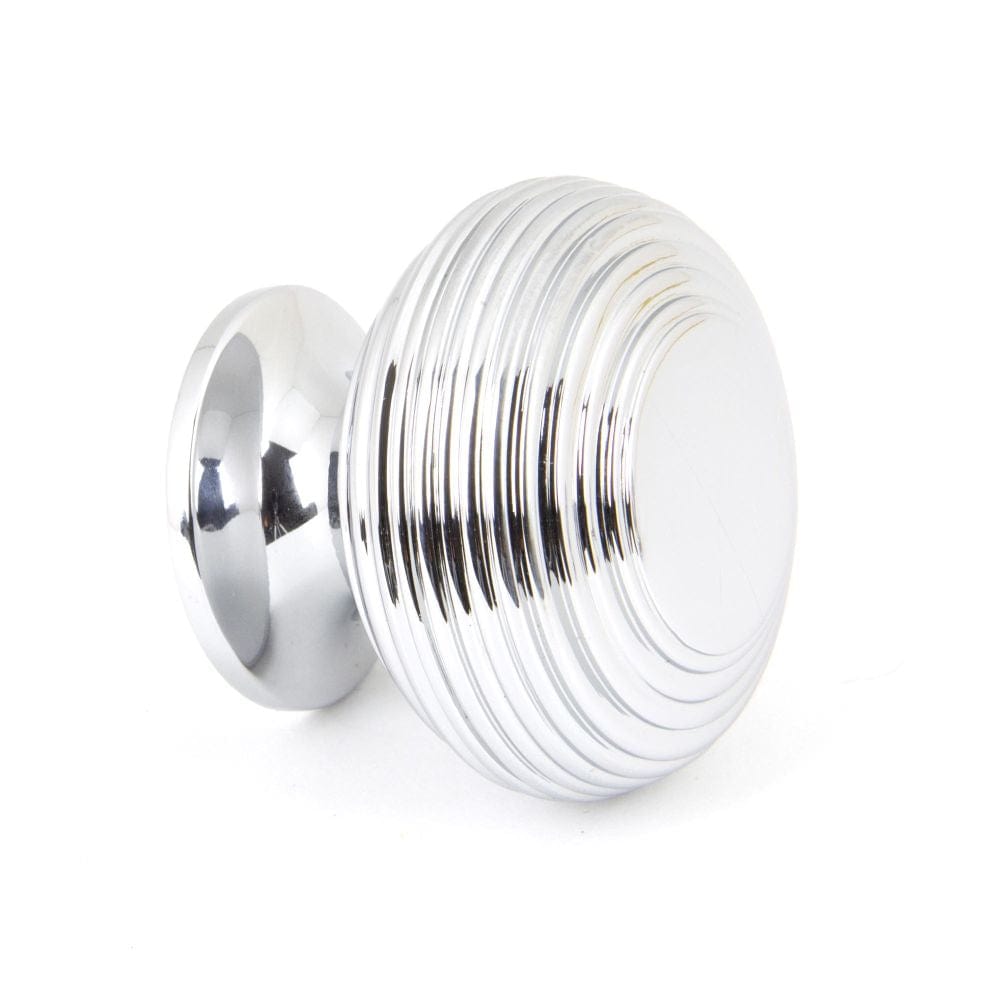 From The Anvil Cabinet Hardware Polished Chrome / Cabinet Knobs / 40mm Dia. From The Anvil - Polished Chrome Beehive Cabinet Knob 40mm
