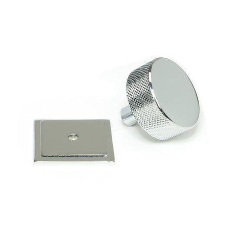 From The Anvil Cabinet Hardware Polished Chrome / Cabinet Knobs / 38mm Dia. From The Anvil - Polished Chrome Brompton Cabinet Knob - 38mm (Square)