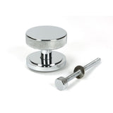 From The Anvil Door Furniture Polished Chrome / Art Deco Centre Door Knob From The Anvil - Polished Chrome Brompton Centre Door Knob (Art Deco)