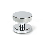 From The Anvil Door Furniture Polished Chrome / Art Deco Centre Door Knob From The Anvil - Polished Chrome Brompton Centre Door Knob (Art Deco)