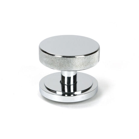From The Anvil Door Furniture Polished Chrome / Art Deco Centre Door Knob From The Anvil - Polished Chrome Brompton Centre Door Knob (Art Deco)