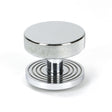 From The Anvil Door Furniture Polished Chrome / Beehive Centre Door Knob From The Anvil - Polished Chrome Brompton Centre Door Knob (Beehive)