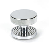 From The Anvil Door Furniture Polished Chrome / Beehive Centre Door Knob From The Anvil - Polished Chrome Brompton Centre Door Knob (Beehive)