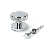 From The Anvil Door Furniture Polished Chrome From The Anvil - Polished Chrome Brompton Centre Door Knob (Plain)