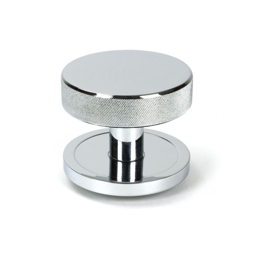 From The Anvil Door Furniture Polished Chrome From The Anvil - Polished Chrome Brompton Centre Door Knob (Plain)