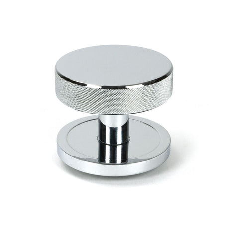 From The Anvil Door Furniture Polished Chrome From The Anvil - Polished Chrome Brompton Centre Door Knob (Plain)