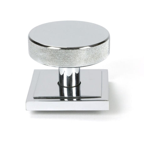 From The Anvil Door Furniture Polished Chrome / Square Centre Door Knob From The Anvil - Polished Chrome Brompton Centre Door Knob (Square)