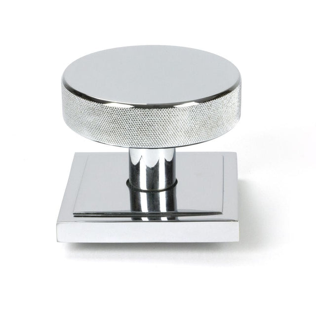 From The Anvil Door Furniture Polished Chrome / Square Centre Door Knob From The Anvil - Polished Chrome Brompton Centre Door Knob (Square)