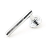 From The Anvil Door Furniture Polished Chrome / Round Rose From The Anvil - Polished Chrome Brompton Lever on Rose Set (Art Deco)