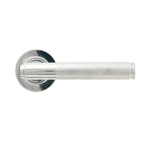 From The Anvil Door Furniture Polished Chrome / Round Rose From The Anvil - Polished Chrome Brompton Lever on Rose Set (Plain) - Unsprung