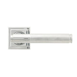 From The Anvil Door Furniture Polished Chrome / Square Rose From The Anvil - Polished Chrome Brompton Lever on Rose Set (Square) - Unsprung
