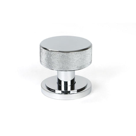 From The Anvil Door Furniture Polished Chrome / Mortice/Rim Knobs From The Anvil - Polished Chrome Brompton Mortice/Rim Knob Set (Art Deco)