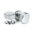 From The Anvil Door Furniture Polished Chrome / Mortice/Rim Knobs From The Anvil - Polished Chrome Brompton Mortice/Rim Knob Set (Art Deco)