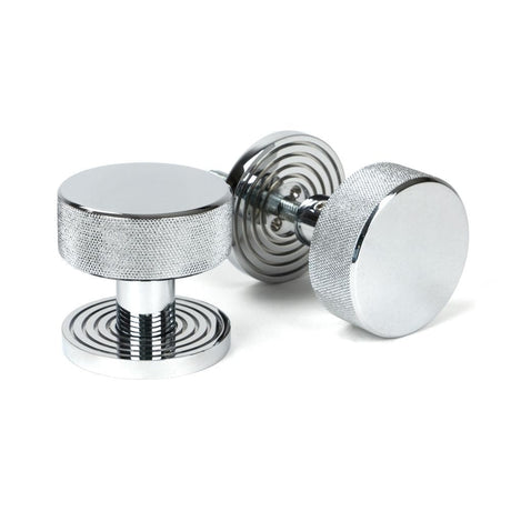 From The Anvil Door Furniture Polished Chrome / Mortice/Rim Knobs From The Anvil - Polished Chrome Brompton Mortice/Rim Knob Set (Beehive)