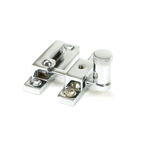 From The Anvil Window Furniture Polished Chrome / Sash Window Quadrant Fasteners / Yes From The Anvil - Polished Chrome Brompton Quadrant Fastener - Narrow