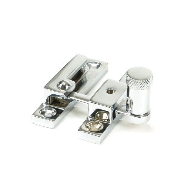 From The Anvil Window Furniture Polished Chrome / Sash Window Quadrant Fasteners / Yes From The Anvil - Polished Chrome Brompton Quadrant Fastener - Narrow