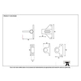 From The Anvil Window Furniture Polished Chrome / Fanlight Catches From The Anvil - Polished Chrome Fanlight Catch + Two Keeps